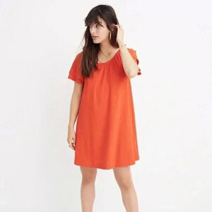 Madewell bright‎ red mini dress Large